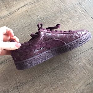Pumas - Purple Leather - New